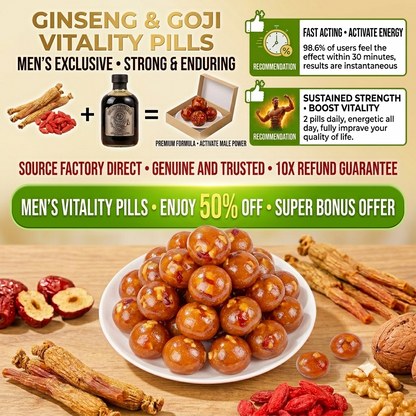 Ginseng & Goji Vitality Pills-Bestseller