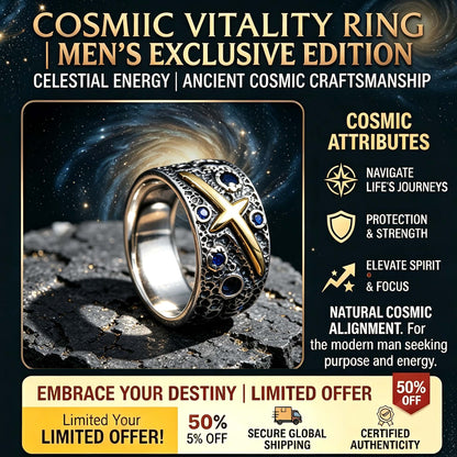 Cosmic Vitality Ring | Men's Exclusive-Bestseller